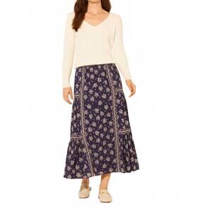 NEW BILA77 valley crest skirt in indigo